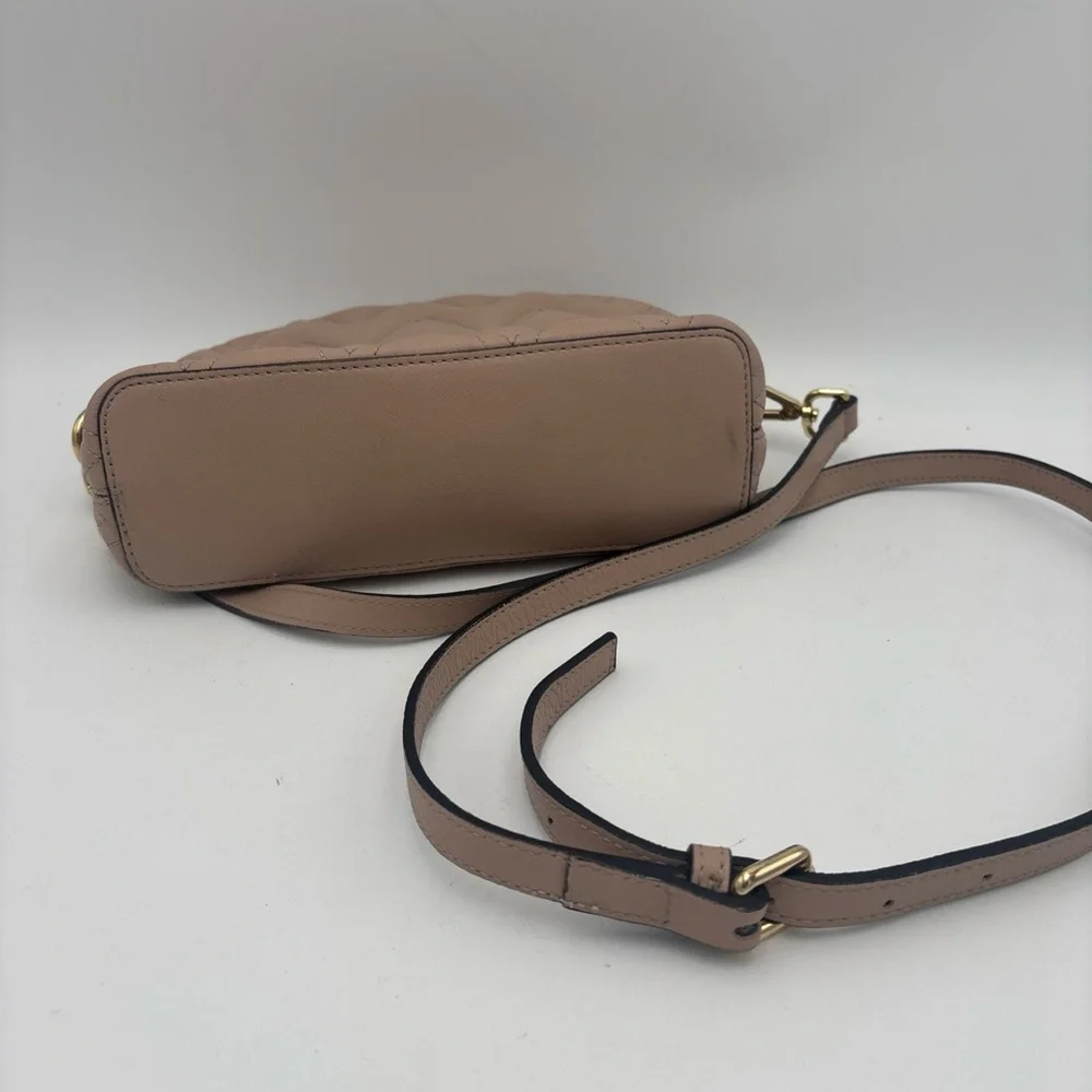 Valentino By Mario Valentino Beige‎ Quilted Crossbody Bag